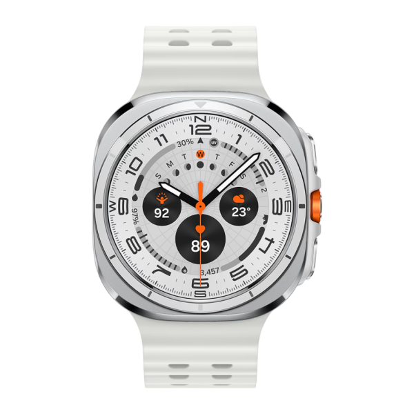 Умные часы Samsung Galaxy Watch Ultra 47мм, ремешок Marine (Titanium White, 2024)